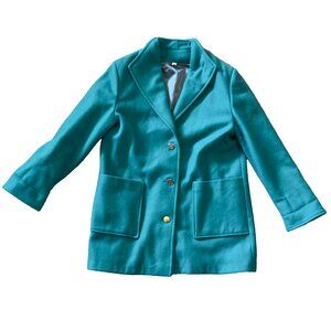 Vintage Teal Wool Jacket Size M/L